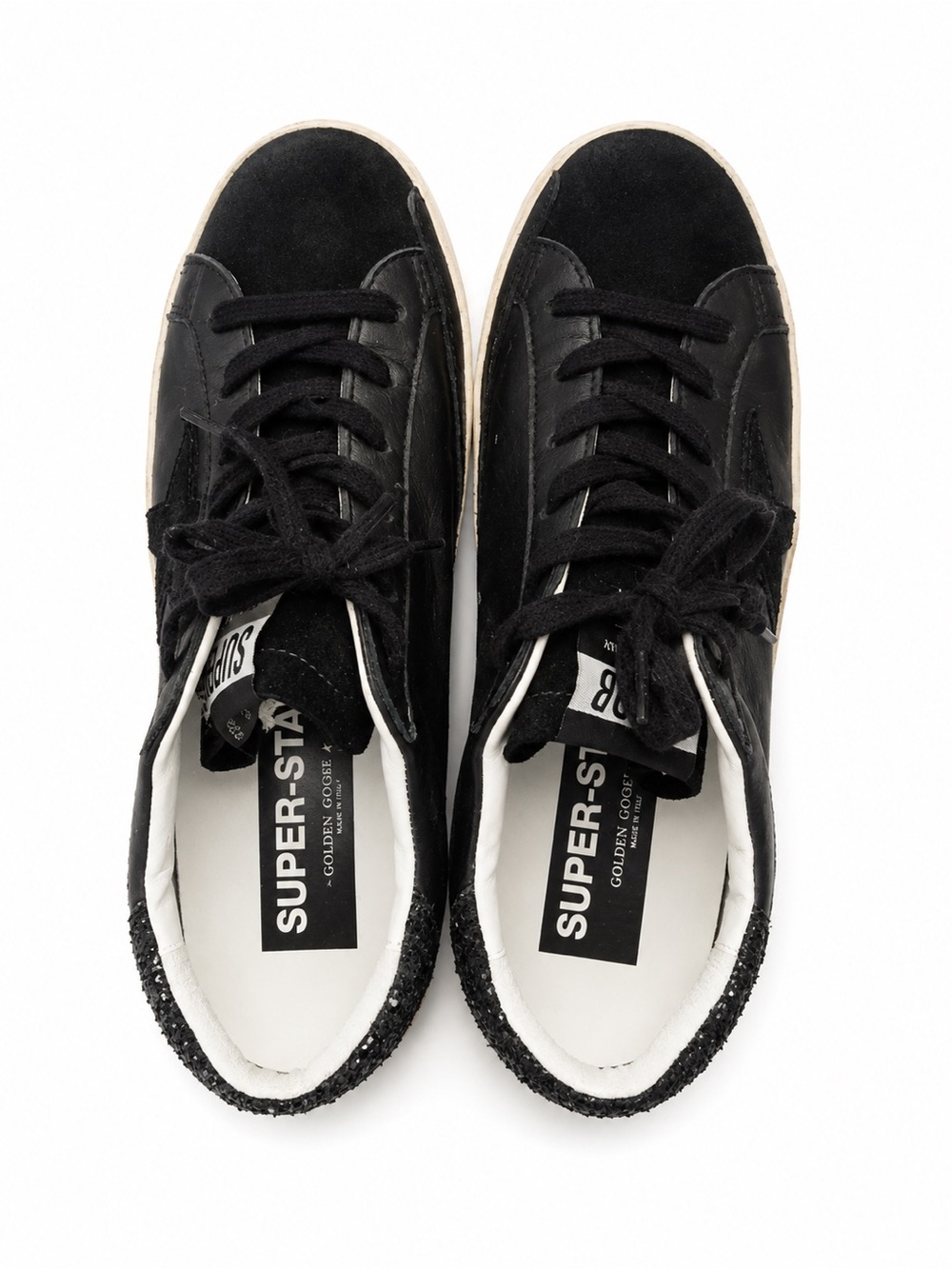 Golden Goose Black Suede & Leather Super-Star Women’s Sneakers - Picture 2 of 5